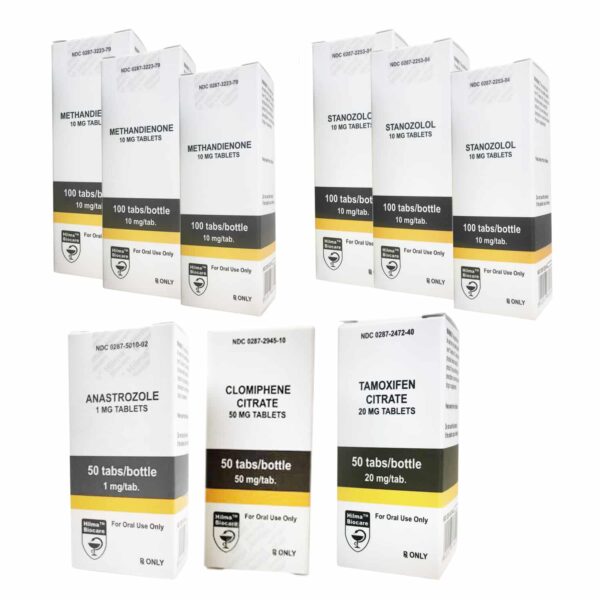 筋肉増強パック：経口ステロイド ダイアナボル + ウィンストロール（8週間）ヒルマ