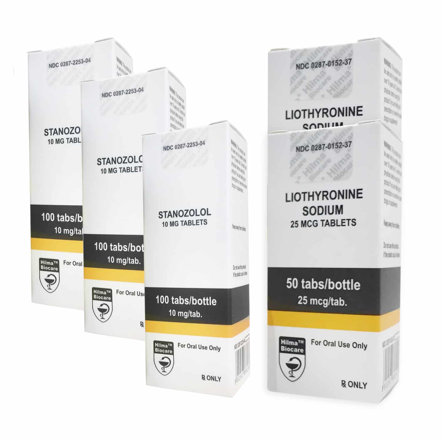 ヒルマ スタノゾロール + T3サイトメル経口ステロイド乾燥パック（8週間分）