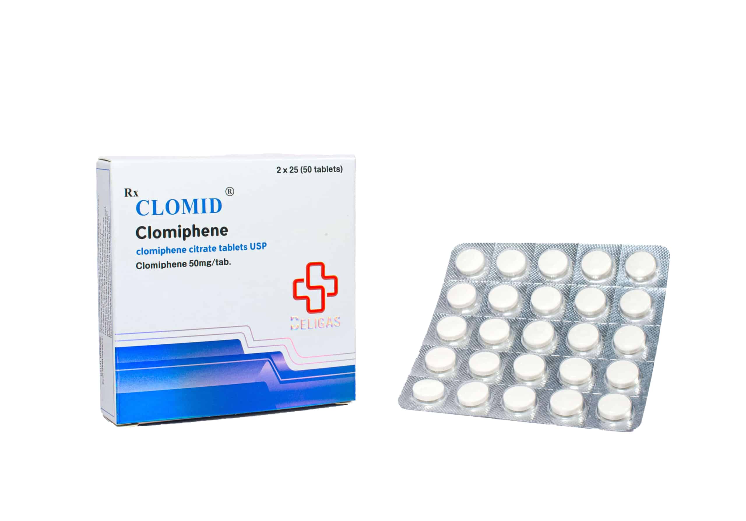 クロミッド 2 x 25 mg (50錠) 50 mg