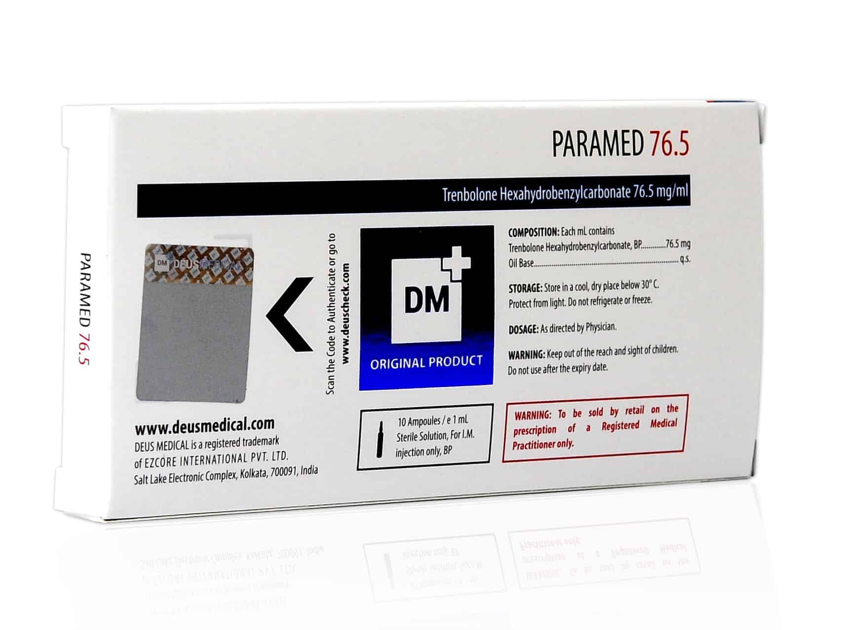 DEUSMEDICAL PARAMED 76.5 バック