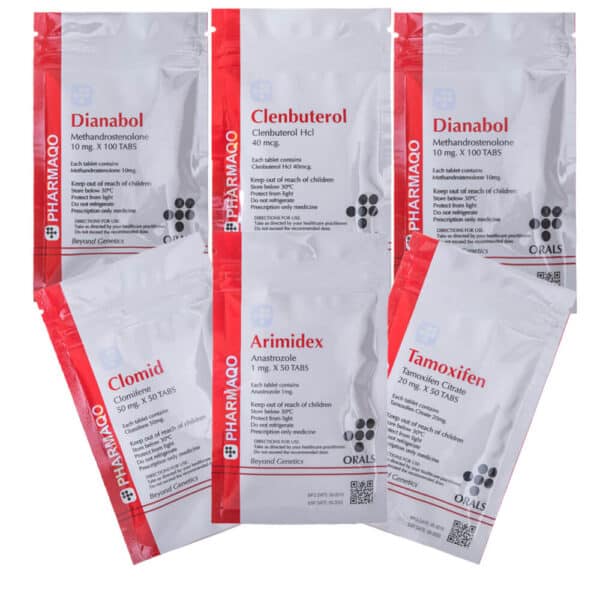 1 LEAN MUSCLE PACK 経口ダイアナボル クレンブテロール PCT 8週間 Pharmaqo Labs 600×600
