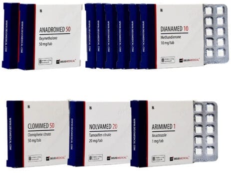 8つの究極のバルキングパック ダイアナボル アナドロール 経口ステロイド 8週間 Deus Medical 463×348 1