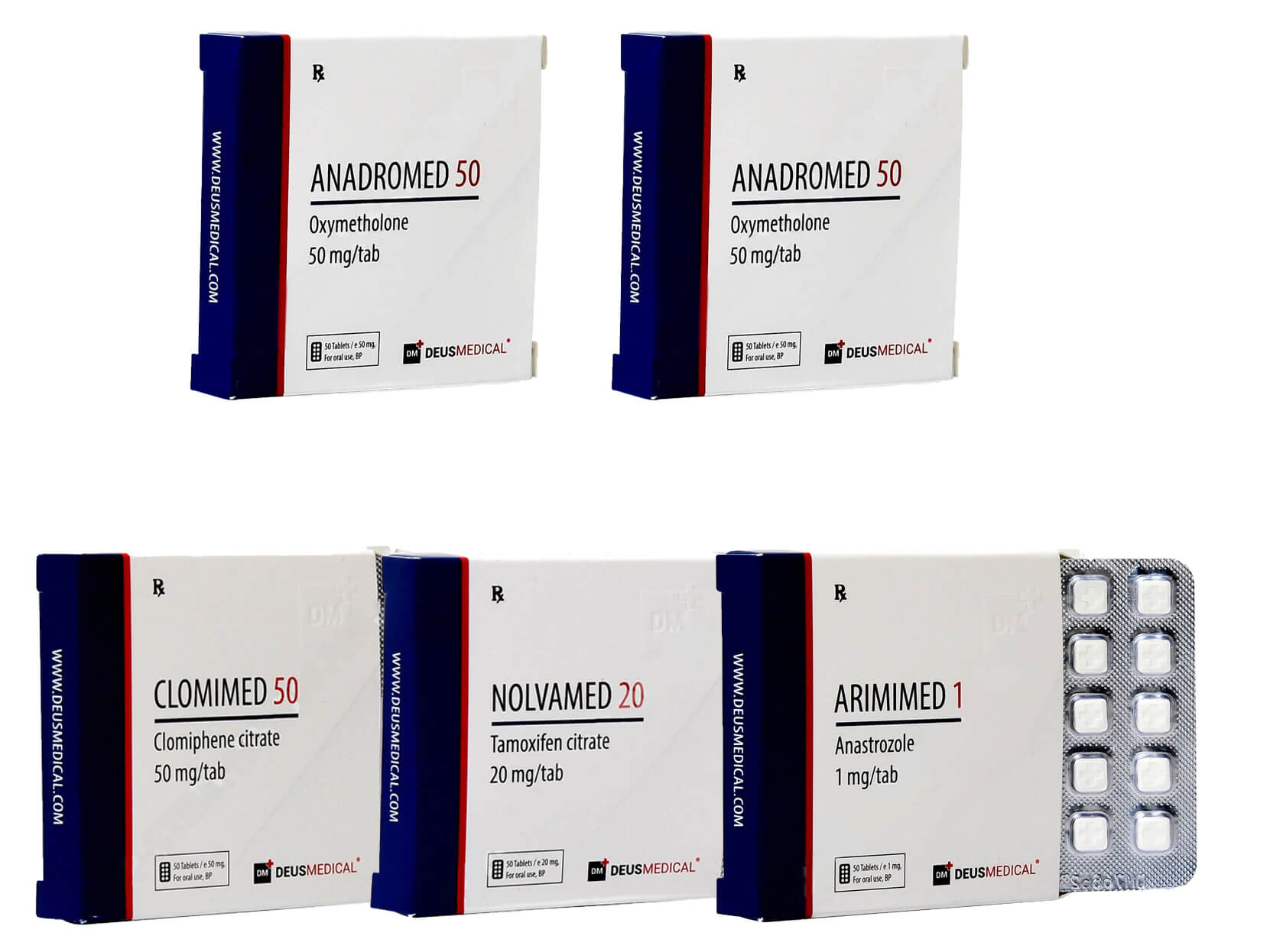 バルキングパック 経口ステロイド アナドロール オキシメトロン 4週間 Deus Medical