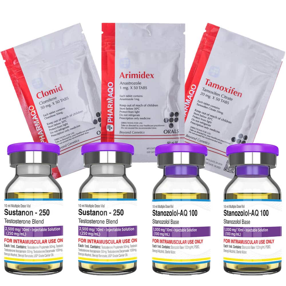筋肉量増加パック　サスタノン（スタノゾロール）注射　8週間　Pharmaqo Labs