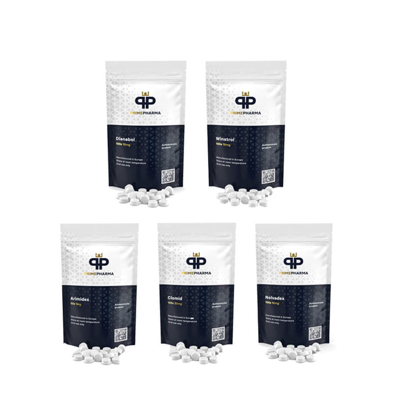 筋肉量増加パック：経口ステロイド ダイアナボル + ウィンストロール（4週間）プライムファーマ