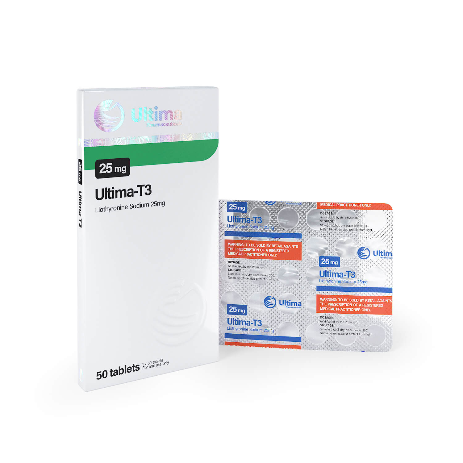 ウルティマT3 50錠 x 25mcg