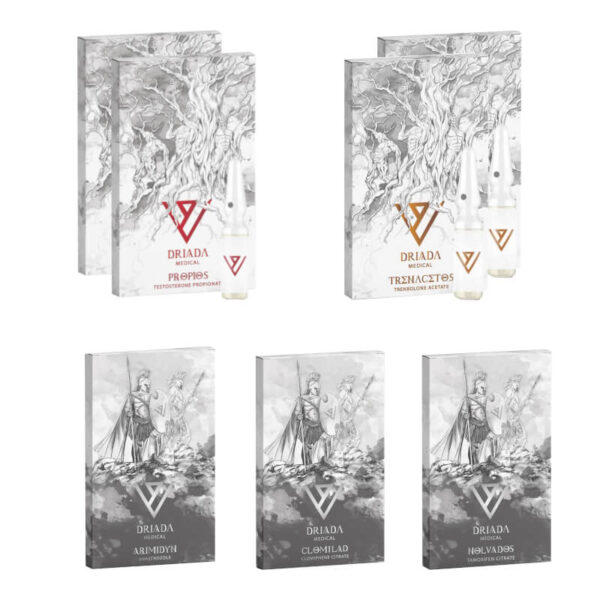 DRIADA MEDICAL リーンマスゲインパック：プロピオン酸テストステロン、酢酸トレンボロン（6週間分）