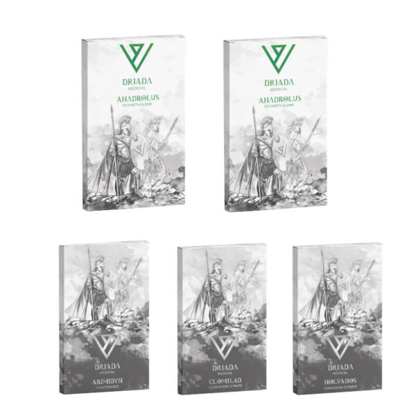 マスゲインパック：アナドロールオキシメトロン経口ステロイド（4週間分）Driada Medical