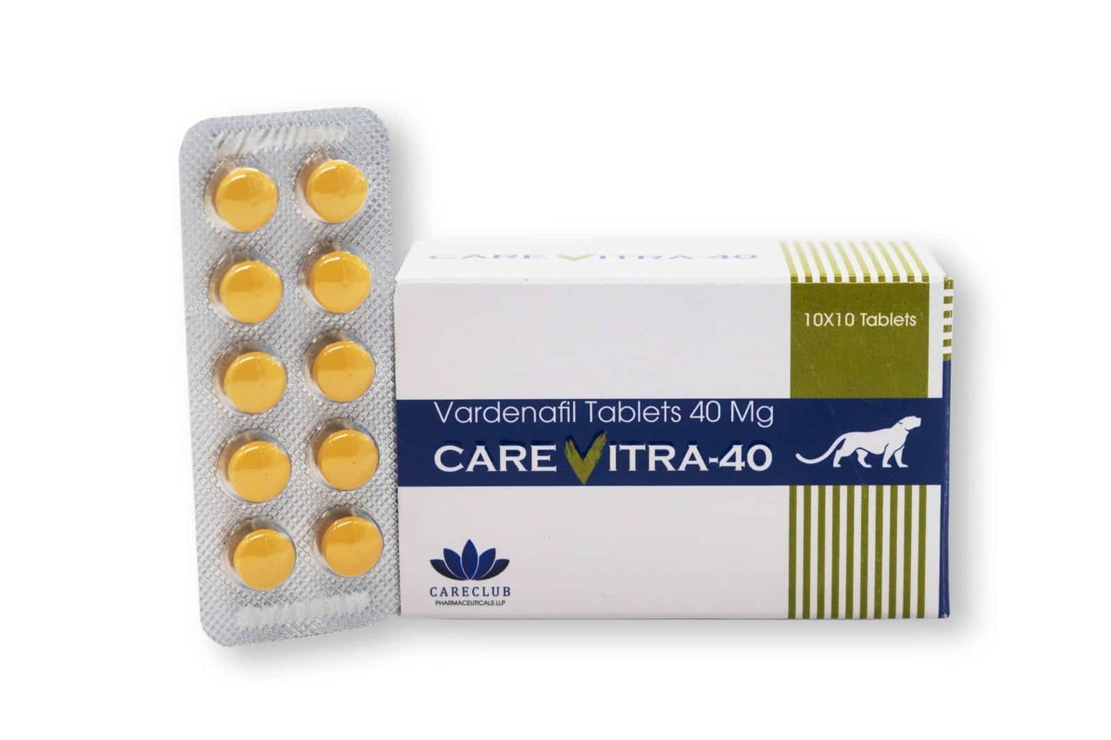 Carevitra 40mg バルデナフィル 100 錠 薬局 EU