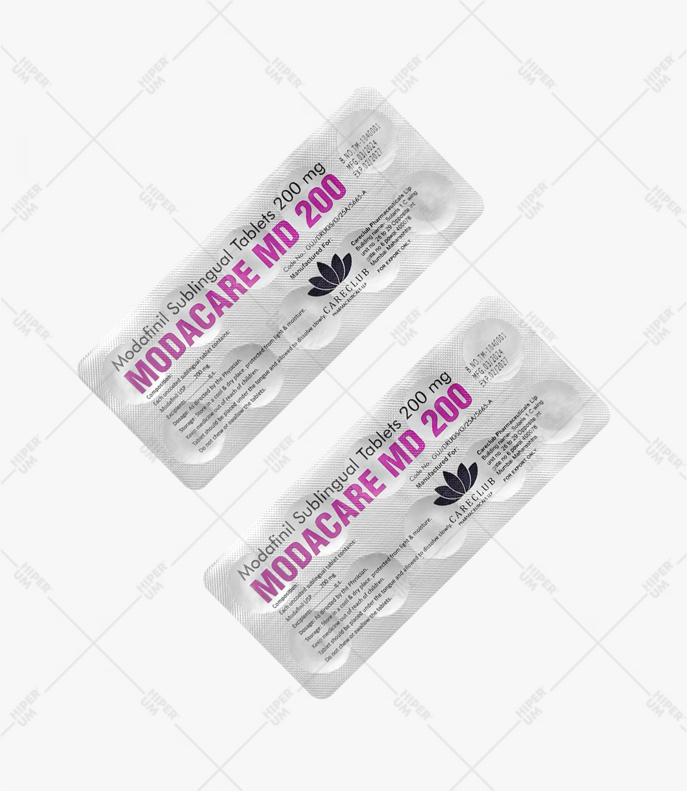 Modacare MD 200mg モダフィニル錠 USP 100錠 EU薬局