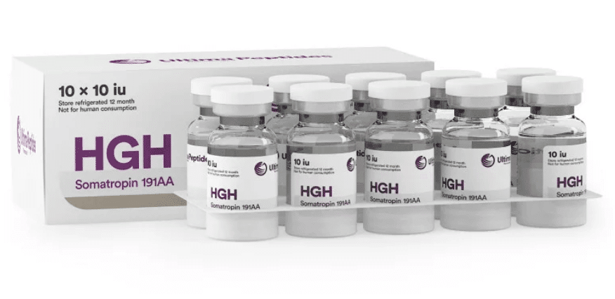 Ultima HGH 10 x 10IU 10バイアル x 10 IU UltimaPeptides