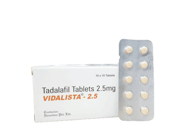 Vidalista 2.5mg タダラフィル錠 100錠 EU薬局