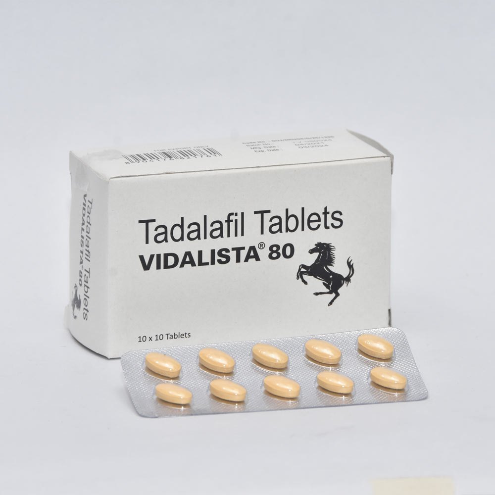 Vidalista 80mg タダラフィル錠 100錠 EU薬局