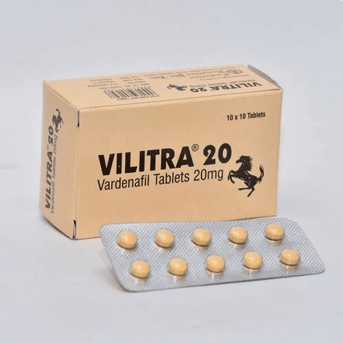 Vilitra 20mg バルデナフィル 100錠 EU薬局
