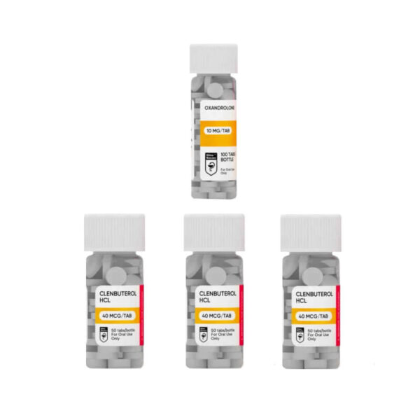 女性向け高度減量パック：アナバー・クレンブテロール、8週間、ヒルマ