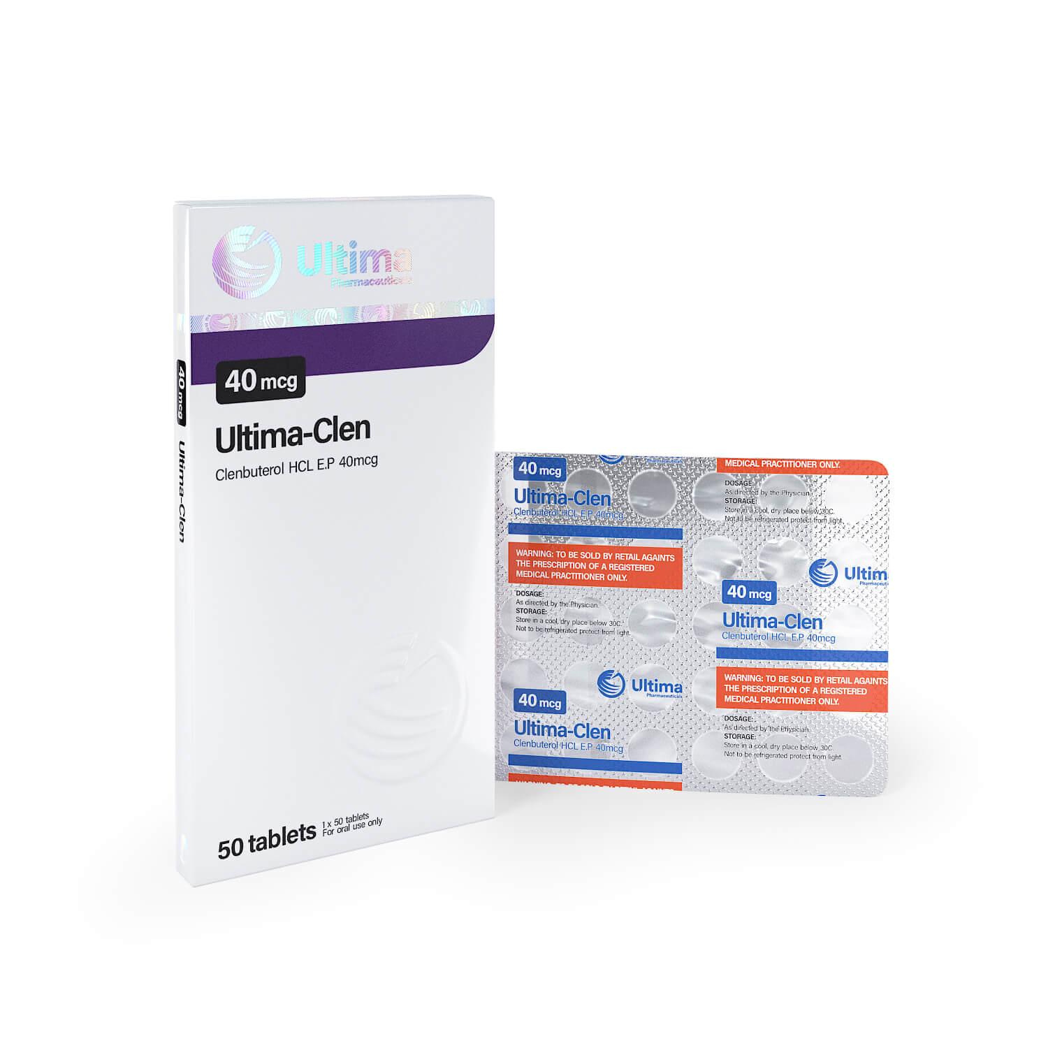 ウルティマ クレンブテロール 50錠 x 40mcg