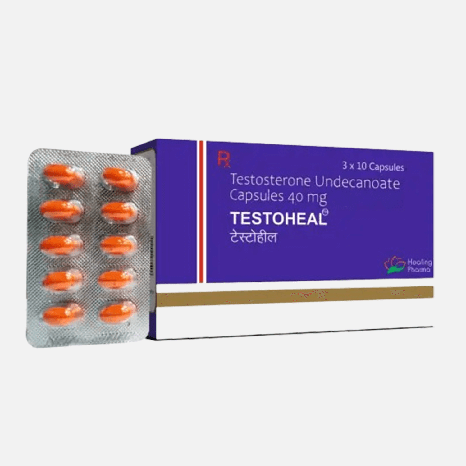 Testoheal 40 mg (ウンデカン酸テストステロン カプセル) Driada Medical