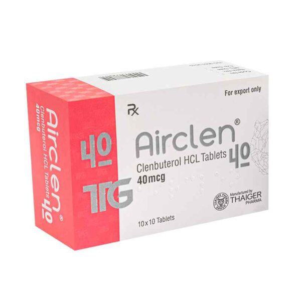 エアクレン 40 MCG (クレンブテロール) 100 錠 THAIGER PHARMA