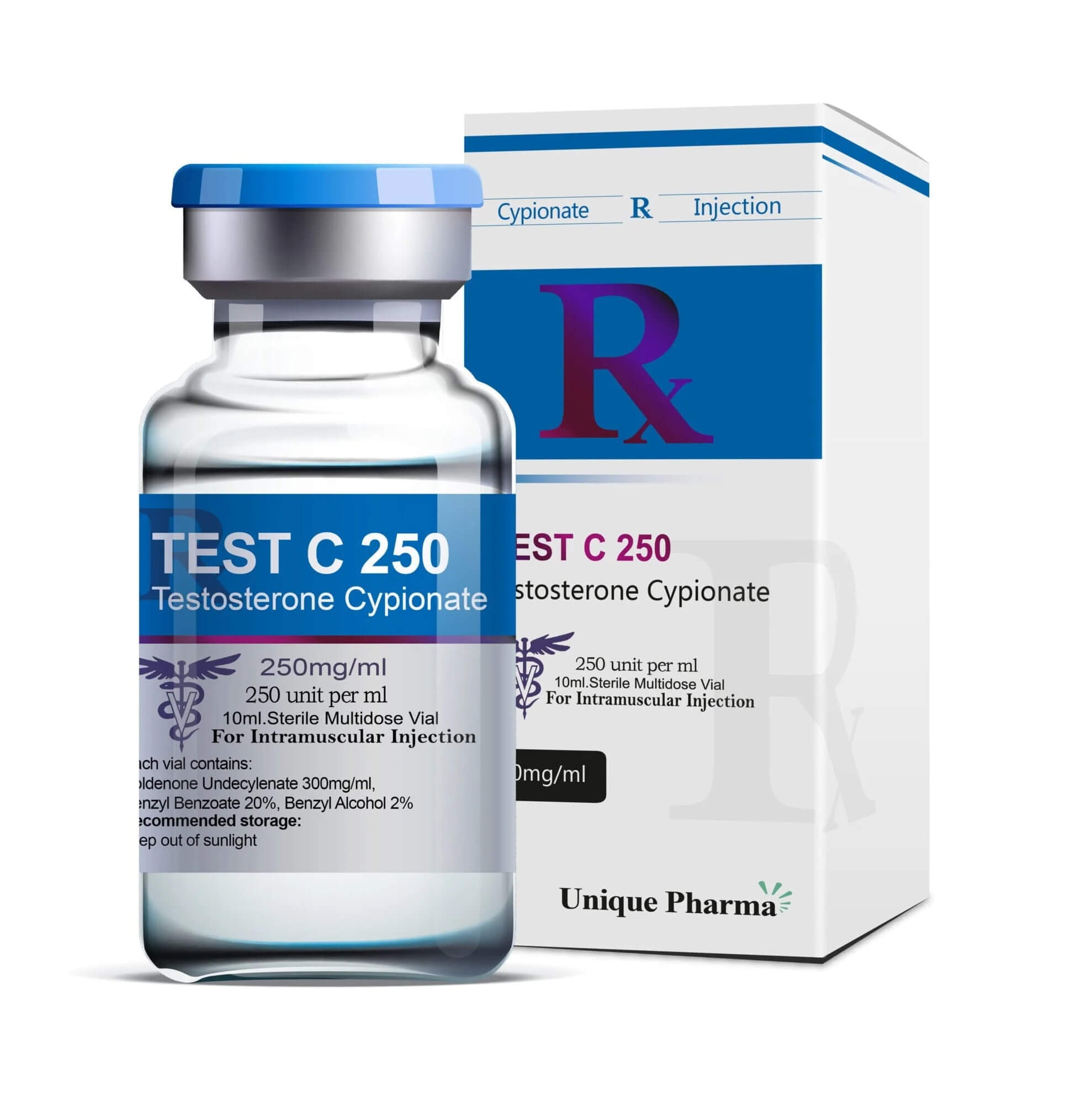 テストC 250 - テストステロンシピオネート（250mg/ml 10ml） - ユニークファーマ