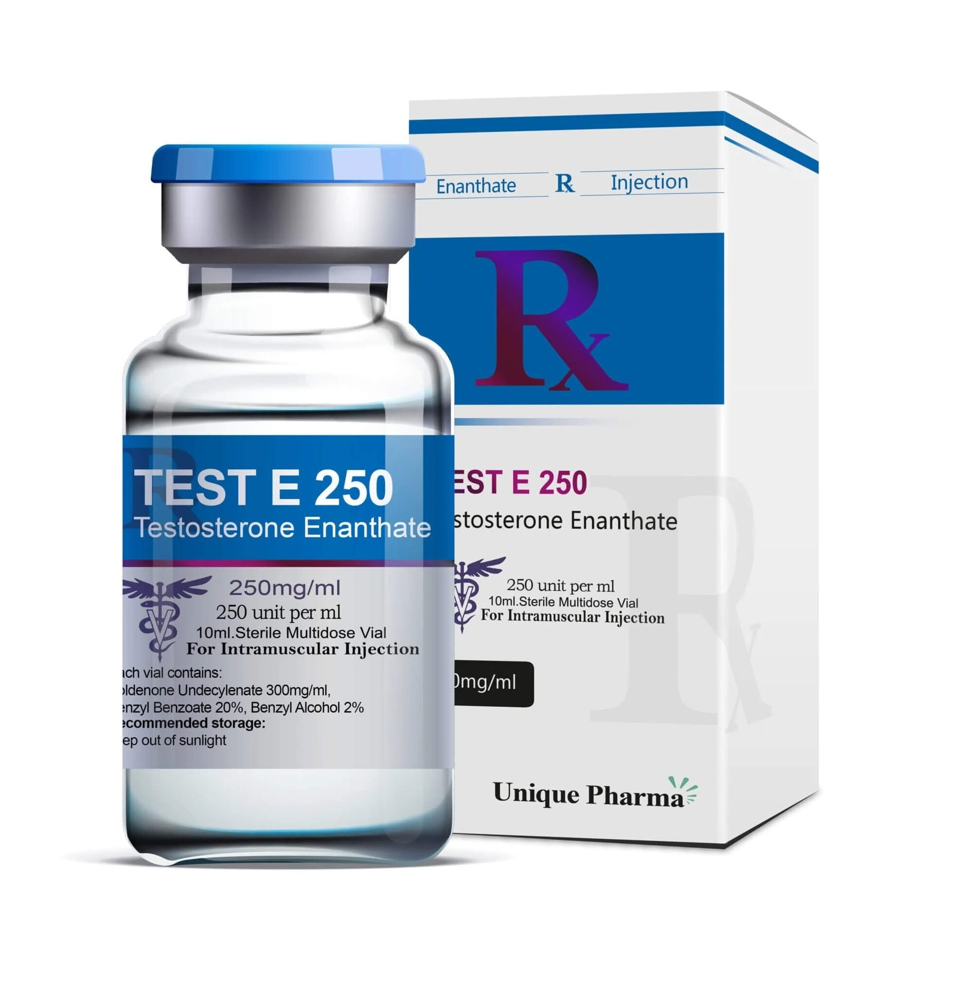 テストE 250 - テストステロンエナント酸エステル（250mg/ml 10ml） - ユニークファーマ