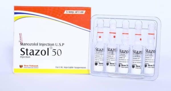 スタゾール注射液 - スタノゾロール50mg/ml（5アンプル×1ml） - Shree Venkatesh