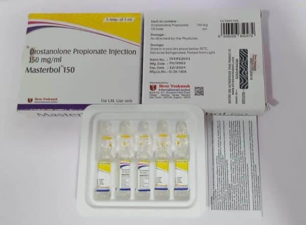 マスターボル150 - ドロスタノロンプロピオン酸エステル150mg/ml（5アンプル×1ml） - シュリー・ヴェンカテシュ