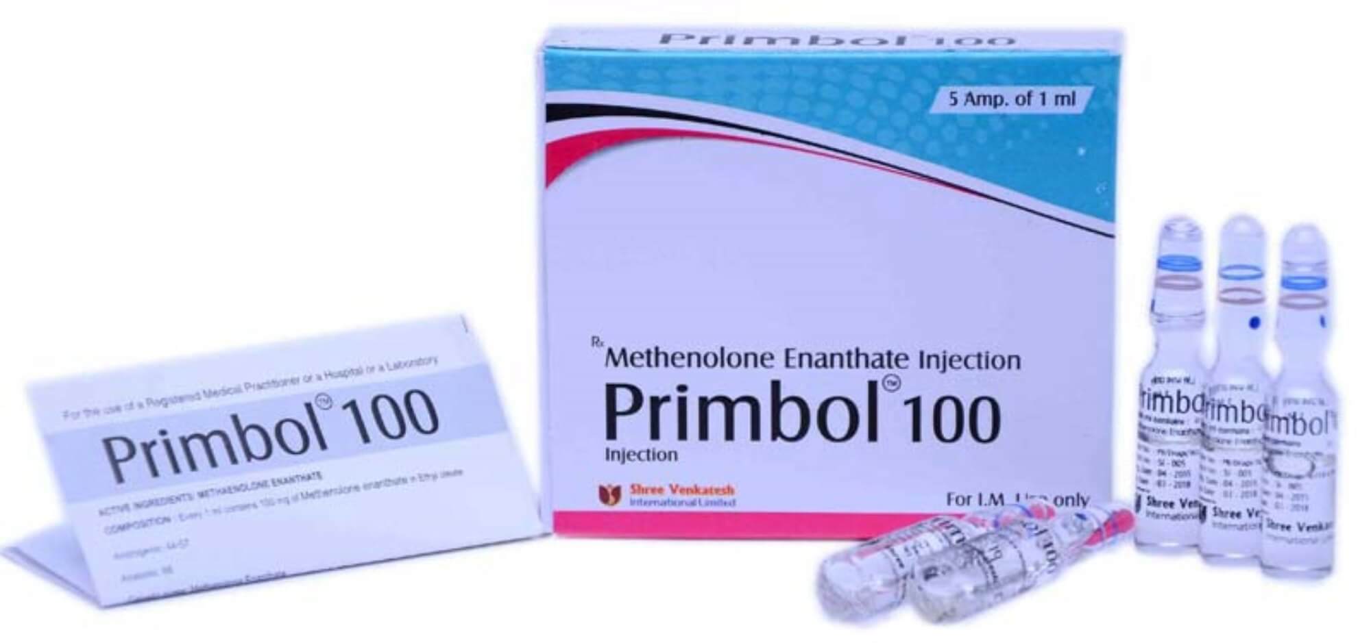 PRIMBOL - メテノロンエナンテート 100mg/ml (5アンプル x 1ml) - Shree Venkatesh