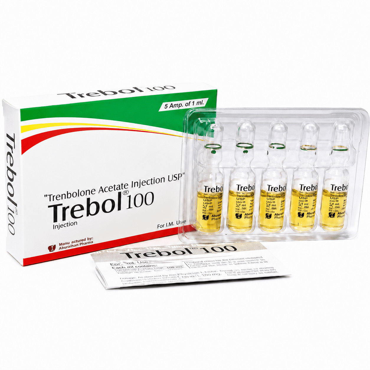 TREBOL - トレンボロンアセテート 100mg/ml (5アンプル x 1ml) - Shree Venkatesh
